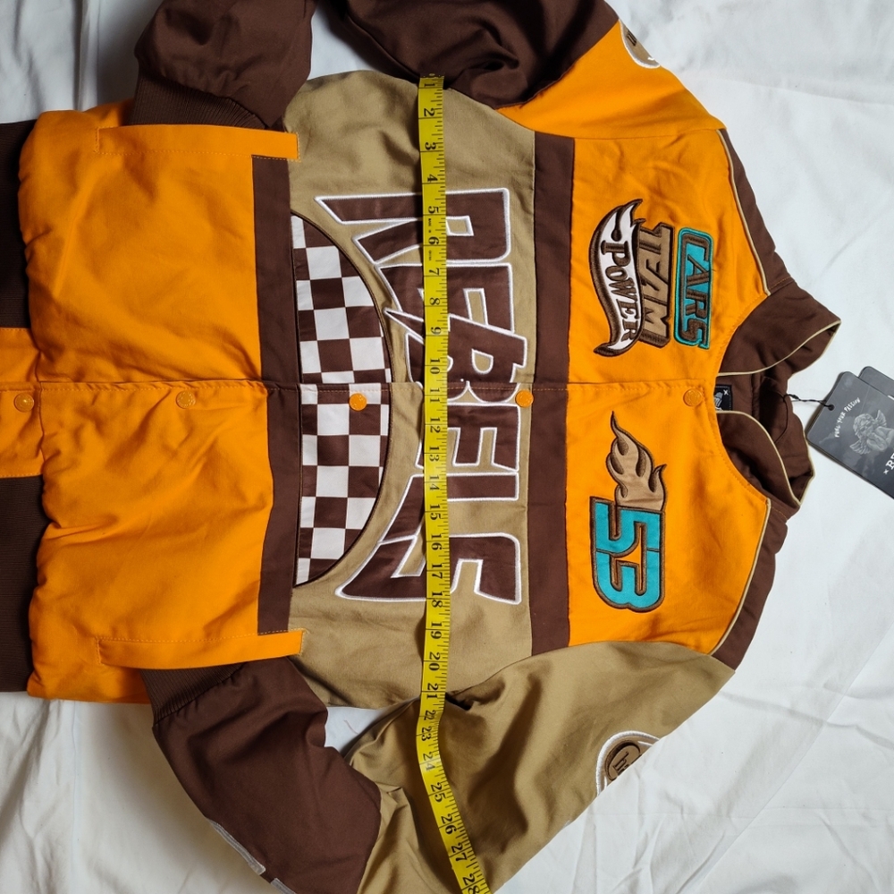 NWT Rebels Racing Jacket Small - Orange and Brown - Picture 7 of 13